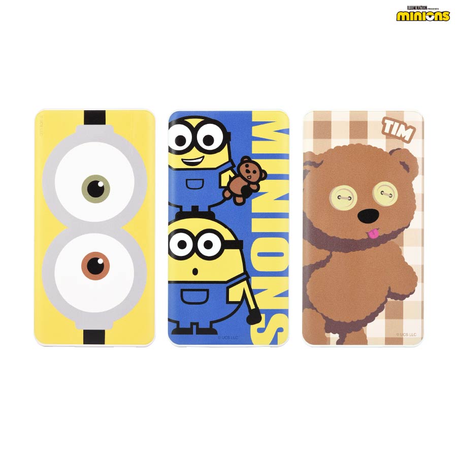 【公式】 『怪盗グルー/ミニオンズ』シリーズ USB/USB Type-C 4000mAh モバイルバッテリー 送料無料 携帯充電器 リチウム充電器 軽量 ケー...