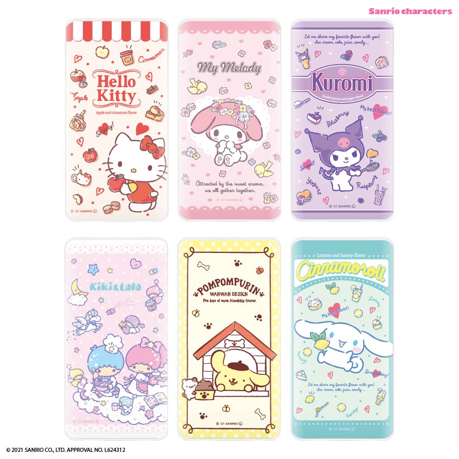 【公式】 サンリオキャラクターズ USB/USB Type-C 4000mAh モバイルバッテリー 送料無料 携帯充電器 リチウム充電器 軽量 ケーブル内蔵 小...