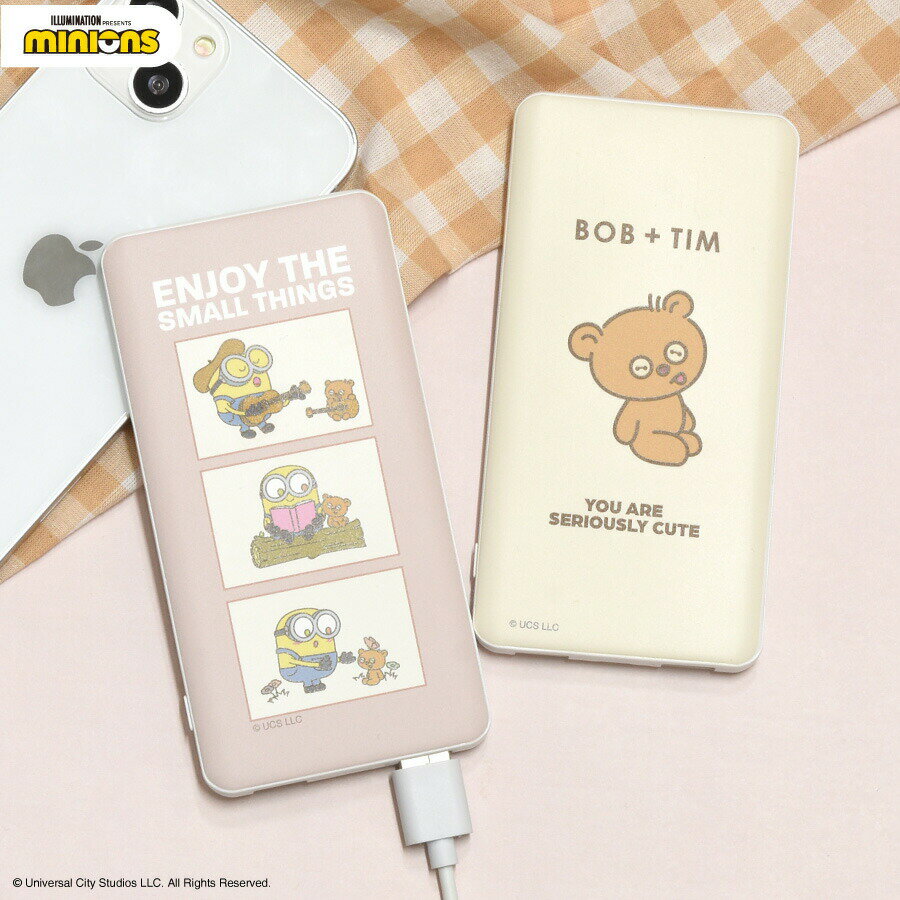 【公式】 『怪盗グルー/ミニオンズ』シリーズ USB / USB Type-C 4000mAh リチウムイオンポリマー 充電器 2.1A ミニオン モバイルバッ...