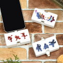 【公式】セサミストリート Lightning / Type-C コネクタ付き リチウムイオン充電器 4000mAh エルモ クッキーモンスター リチウムイオンポリマー充電器 モバイルバッテリー コネクター内蔵 スマホ充電器 モバイルチャージャー タイプC ライトニング コードレス 白 かわいい