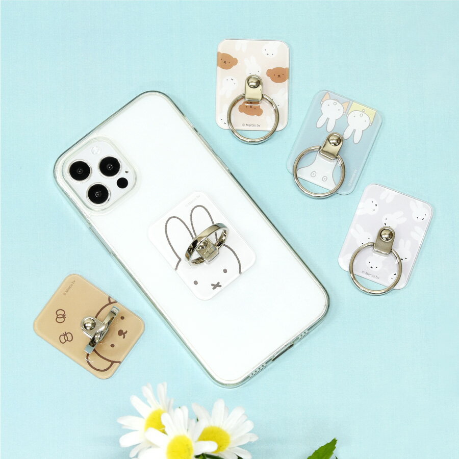 【公式】 ミッフィー マルチリング スマホリング ミッフィー ボリス おばけごっこ フェイス 総柄 キャラクター かわいい スマホグリップ スマホスタンド スマホグッズ スマホアクセサリ 落下防止 スマートフォン スマホ リング スタンド グッズ プレゼントのサムネイル