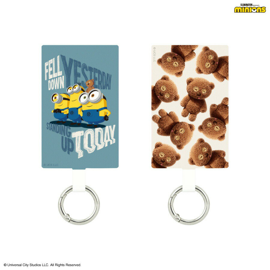 【公式】 『怪盗グルー／ミニオンズ』シリーズ マルチリングプラス Lサイズ マルチリング ミニオン スマホリング スマホストラップホルダー ホールドリング スマホアクセサリ ストラップ スマホショルダー 落下防止 ボブ ティム ケビン スチュワート iPhone