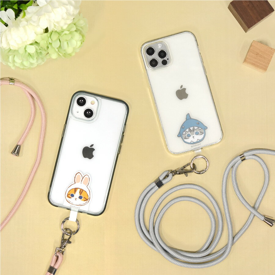 【公式】 mofusand モフサンド マルチリングプラス スマホリング スマホアクセサリ ストラップ スマホショルダー サメにゃん うさぎにゃん 猫 じゅの 保持サポート 落下防止 ケースに挟むだけ かわいい 大人女子 シンプル プレゼント 人気 グッズのサムネイル