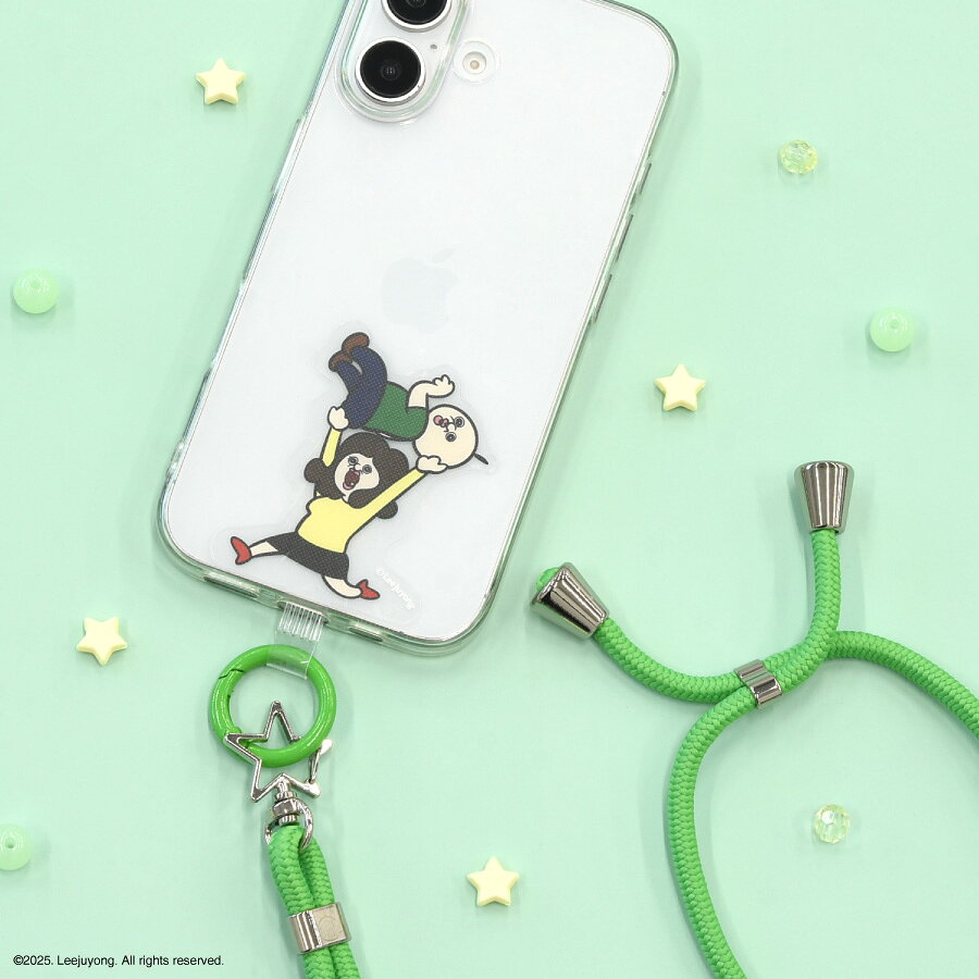 スマホケースの中に挟むだけでマルチに使えるスマホアクセサリです。リングに指を通すことでスマートフォンの持ちやすさを向上し、落下を防止します。リング部分を持ち手にして持ち歩いたり、カバン・ベルトループ等に取り付けたりと様々な用途でご使用いただけます。付属のショルダーストラップと組み合わせることで、スマホショルダーとして使用可能です。ショルダーストラップは最長約75cm(使用時)、長さが調節できるコードスライダー付き。※本製品は、充電ケーブル口の幅が10〜15mmのスマホケースと組み合わせてのご使用を推奨しております。推奨寸法以外のケースでのご使用は、充電口から本品が抜けやすくなる場合がございますのでご注意ください。パンパンくんの日常 マルチリングプラス ストラップセット スマホケースの中に挟むだけでマルチに使えるスマホアクセサリです。 リングに指を通すことでスマートフォンの持ちやすさを向上し、落下を防止します。 リング部分を持ち手にして持ち歩いたり、カバン・ベルトループ等に取り付けたりと様々な用途でご使用いただけます。 付属のショルダーストラップと組み合わせることで、スマホショルダーとして使用可能です。 ショルダーストラップは最長約75cm(使用時)、長さが調節できるコードスライダー付き。 ※本製品は、充電ケーブル口の幅が10〜15mmのスマホケースと組み合わせてのご使用を推奨しております。推奨寸法以外のケースでのご使用は、充電口から本品が抜けやすくなる場合がございますのでご注意ください。 品番 商品コード ラインナップ JANコード BBAN-14A パンパンくん＆オクジ 4550213129648 素材 TPU/ポリエステル/亜鉛合金/鉄/ナイロン パッケージ サイズ H:220mm×W:80mm×D:15mm コピーライト &copy;2025．Leejuyong. All rights reserved.本製品は'’パンパンくんの日常’'との正式ライセンス契約により製作販売される製品で無断複製を禁じます。 注意点 お客様のお使いのモニター設定、お部屋の照明等により実際の商品と色味が異なる場合がございます。 諸般の事情につき、予告なくデザインや仕様が変更になる場合があります。 検索キーワード パンパンくんの日常 マルチリングプラス スマホリング スマホショルダー ショルダーストラップ スマホアクセサリ ぱんぱんくんのにちじょう ストラップリング ネックストラップ グリーン BBAN-01 パンパンくんの日常 iPhoneSE (第3世代/第2世代) / 8 / 7 / 6s / 6 対応 ハイブリッドクリアケース ご購入ページはこちら BBAN-02 パンパンくんの日常 USB / USB Type-C ACアダプタ ご購入ページはこちら BBAN-04 パンパンくんの日常 USB / USB Type-C ACアダプタ ご購入ページはこちら BBAN-05 パンパンくんの日常 コードリールケース ご購入ページはこちら BBAN-06 パンパンくんの日常 アクリルスマホスタンド ご購入ページはこちら BBAN-07 パンパンくんの日常 POCOPOCO ご購入ページはこちら BBAN-08 パンパンくんの日常 マルチリングプラス ご購入ページはこちら BBAN-09 パンパンくんの日常 マルチリング ご購入ページはこちら BBAN-10 パンパンくんの日常 PD60W 対応 USB2.0 リール式 Type-C ケーブル ご購入ページはこちら BBAN-11 パンパンくんの日常 完全ワイヤレスステレオイヤホン ご購入ページはこちら BBAN-12 パンパンくんの日常 AirPods Pro(第2世代)/AirPods Pro 対応 シリコンケース ご購入ページはこちら BBAN-13 パンパンくんの日常 マルチリングプラス シリコンブレスレット ご購入ページはこちら