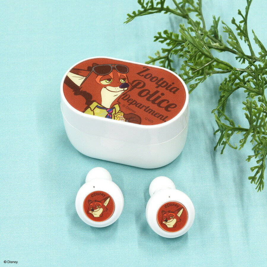 【公式】 ディズニーキャラクター / 完全ワイヤレスステレオイヤホン ズートピア ニック ワイルド ワイヤレスイヤホン イヤホン ヘッドホン ワイヤレスヘッドセット Bluetooth 充電ケース付き 収納ケース かわいい シンプル ディズニー グッズ 送料無料