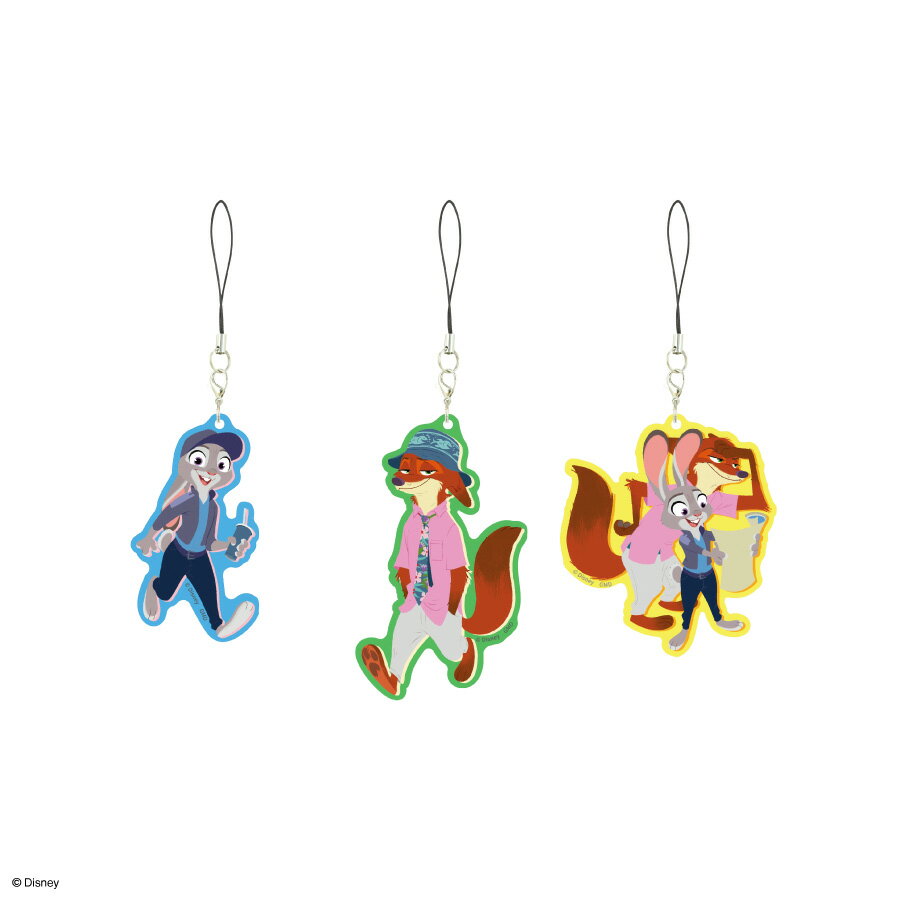 【公式】ディズニーキャラクター ／ モバイルアクリルストラップ Lサイズ ズートピ...