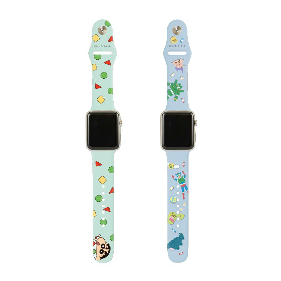 【ポイント10倍】【公式】 クレヨンしんちゃん Apple Watch 42 / 44 / 45mm対応 バンド ベルト アップルウォッチ ケース カバー シリコン キャラクター グッズ パジャマ アクション仮面 シロ SE 1 2 3 4 5 6 7