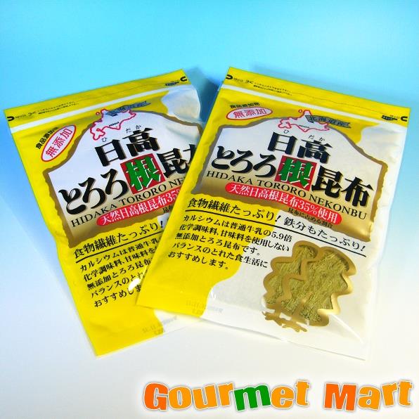 PR 活かに専門店「かにのマルマサ」 ■ 内容量 日高とろろ根昆布　60g×2袋 ※パッケージは変更になる場合があります。 ■ 原材料 根昆布（日高産35％）、昆布（日高産20％）、昆布（北海道産）、米酢 ■ 賞味期限 製造より、6ヶ月 ■ 名称 とろろ昆布 ■ 保存方法 直射日光、高温多湿を避けて常温で保存して下さい。 ■ 製造者 （株）近海食品 ■商品お届けについて　 商品のお手配が整い次第発送させていただきます。 ■関連商品 ・ がごめ昆布 ・ がごめ　とろろ昆布 ・ とろろ昆布汁 ・ 中白とろろ昆布 ・ 羅臼とろろ昆布 ・ 利尻とろろ根昆布 ・ 利尻根昆布 ・ 日高根昆布 当店利用キーワード全国一律料金 日本郵便 追跡サービス ポストに投函 DM便 メール便 送料無料北海道日高地方沿岸に主産地の昆布でコクのある味わいで早い煮上がりが特徴です。 今ひそかなブームの根昆布入りなんです。 根昆布とは、昆布の葉の下部と茎の上部の間の部分になります。 栄養素も多く含んでいて、食物繊維もたっぷり入っているんです。 とろろ昆布の栄養素と根昆布の栄養素でさらにパワーUP！ 　