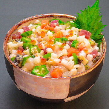 【海宝漬 送料無料】海鮮ねばねばぶっかけ爆弾 230g×3 約6人前 【海鮮丼 海鮮爆弾 海宝漬け 海鮮惣菜 本まぐろ つぶ貝 サーモン ほたて いくら 長いも おくら がごめ昆布 北海道 築地 ご飯のお供 おつまみ 寿司 海鮮ちらし 刺身 ギフト】
