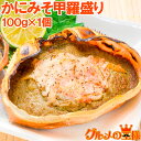 送料無料 かにみそ甲羅盛り 100g×1個 日本海産の紅ズワイガニを使用 ズワイガニ ずわいがに かに カニ 蟹 ズワイ かに甲羅盛り 浜焼き かにみそ カニミ...