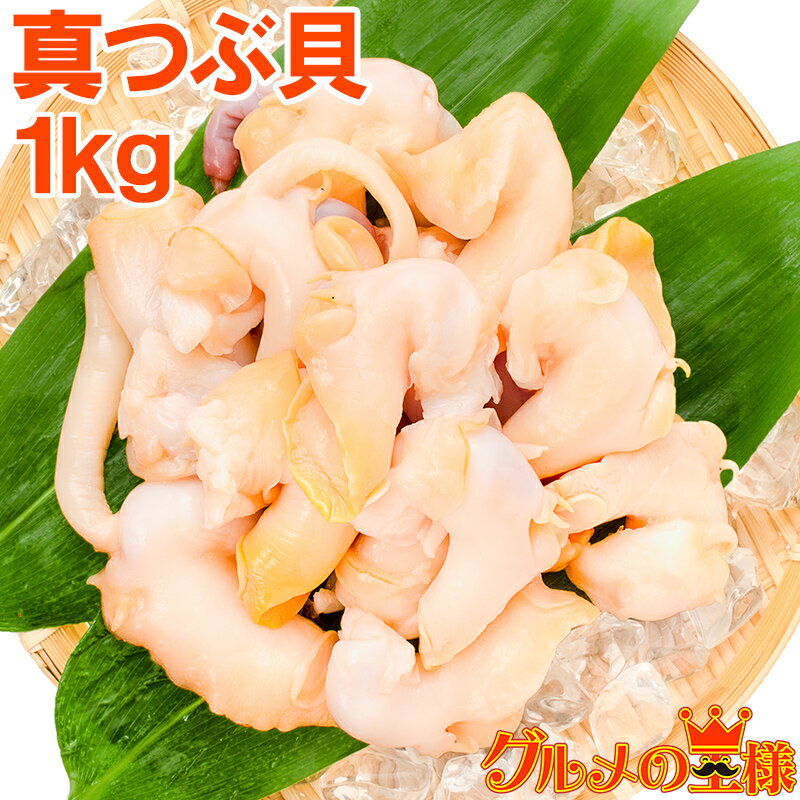 【お刺身用】大粒生つぶ貝大盛り1kg（500g×2）(ロシア オホーツク海産)送料無料(つぶかい/つぶがい/ツブガイ/ツブカイ/つぶ貝/粒貝)[刺身/海鮮/魚介]お中元 父の日 母の日 ギフト グルメ