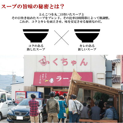 グルメアドベンチャー 楽天市場店 ふくちゃんラーメン4人前 博多名店 豚骨ラーメン お取り寄せ お土産 行列ラーメン店 画像3