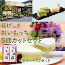 花とチーズケーキのセット 花げしき　おいもっち・抹茶っち5個カット　2本セット　ギフト　お取り寄せ　スイーツ　チーズケーキ　抹茶　おいもっち