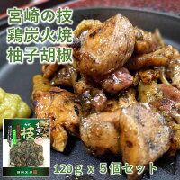 宮崎の技 鶏の炭火焼き青ゆず胡椒味120gx5袋 ご当地グルメ 宮崎 炭火焼き おつまみ お取り寄せ