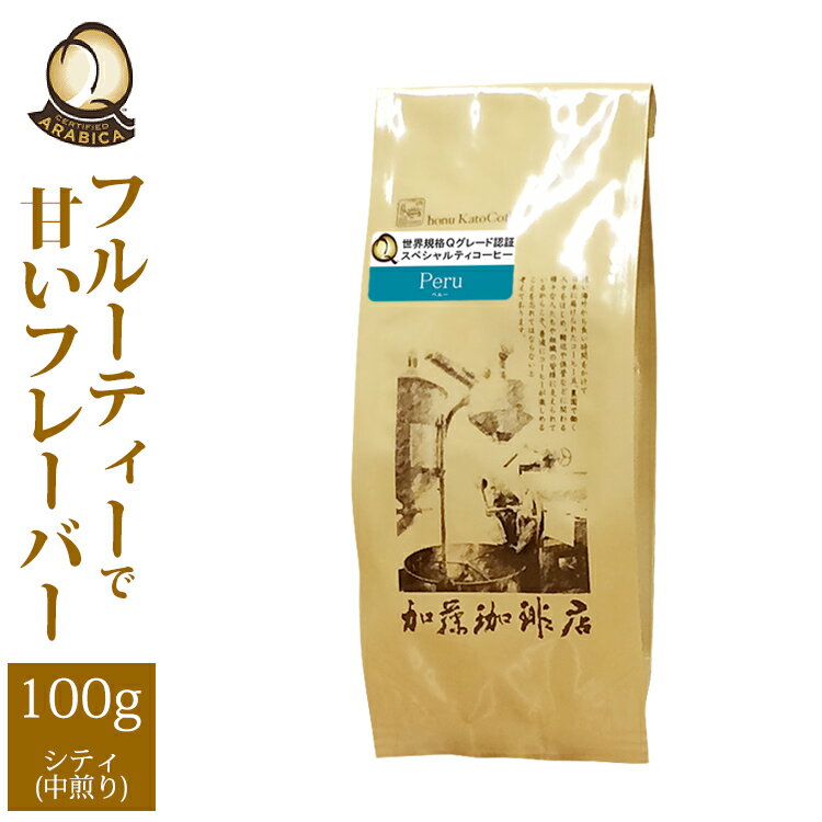 ペルー世界規格Qグレード珈琲豆（100g）/グルメコーヒー豆専門加藤珈琲店/珈琲豆