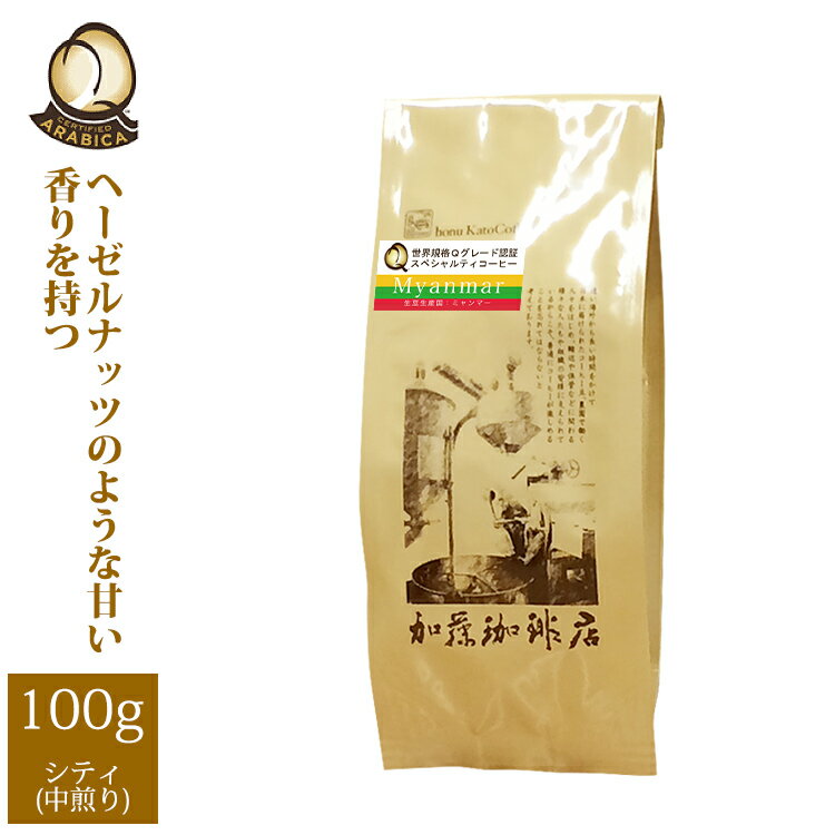 ミャンマー世界規格Qグレード珈琲豆（100g）/グルメコーヒー豆専門加藤珈琲店/珈琲豆