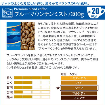 プレミアムブレンド【ブルーマウンテンミスト】(200g)(ジャマイカ)/グルメコーヒー豆専門加藤珈琲店/珈琲豆