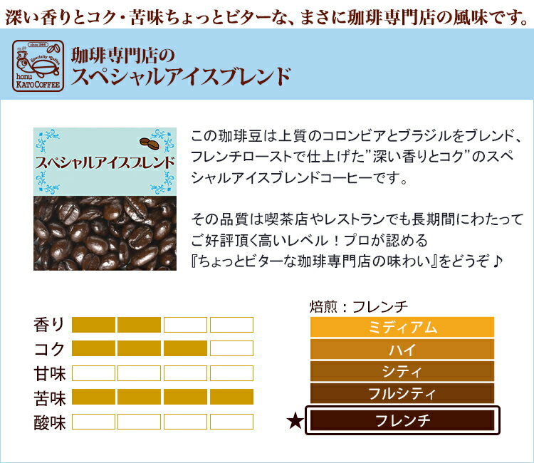 コーヒー豆 コーヒー 2kg 増量 たっぷりアイス 珈琲2kg入セット アイス×4 珈琲豆 ギフト 送料無料 加藤珈琲