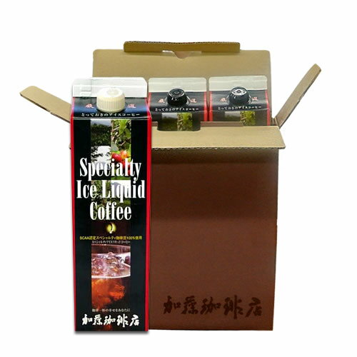 コーヒー（2000円程度） 【簡易化粧箱入り・3本入】スペシャルティアイスリキッドコーヒーセット 無糖