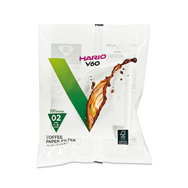 V60用ペーパーフィルター酸素漂白VCF-02[100枚入]/ハリオ（HARIO）