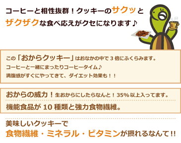 豆乳おからクッキー/ひじき入りタイプ/グルメコーヒー豆専門加藤珈琲店