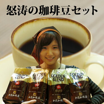 コーヒー豆 コーヒー 2kg 怒涛の珈琲豆セット (G500×4) ポイント10倍 珈琲豆 送料無料 加藤珈琲/グルメコーヒー豆専門加藤珈琲店/珈琲豆