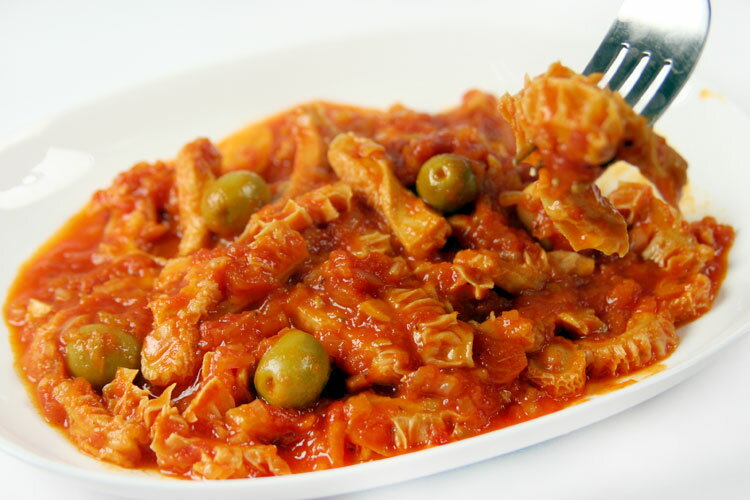 国産トリッパ（下処理済みの牛ハチノス・ 約400g）◆ コラーゲンたっぷり！イタリアン煮込料理の定番！牛胃袋 【冷凍・不定貫2940円/kg（税別）で再計算】