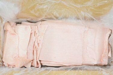 国産豚皮（九州産・10kg）◆バルクパック・他商品との同梱不可・中華料理食材【冷凍】