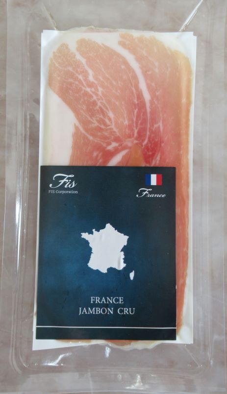 FISジャンボンクルードスライス（2枚入）Jambon Cru Cured Ham France Auvergne Sliced 約20g/生ハム/スライス/プロシュート/フランス