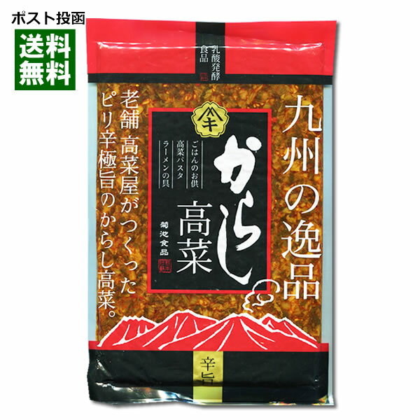 【メール便送料無料】菊池食品 九州の逸品 からし高菜 250g