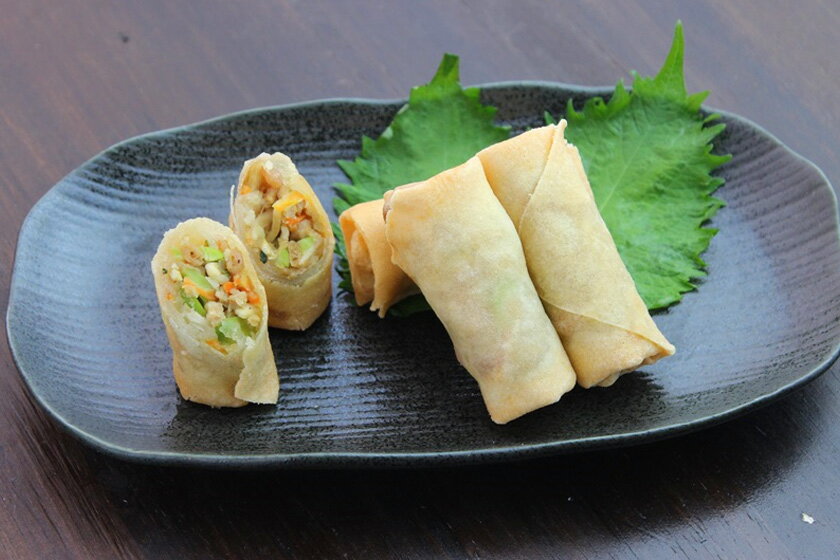 【10種の野菜春巻き 500g（20本）】ベトナム サクサク 揚げ物 フライ 和食 中華 惣菜 冷凍 冷凍食品 オードブル パーティ 手土産 お土産 業務用 家庭用 おつまみ つまみ お弁当 弁当 おかず アジアン 料理　ヴィーガン