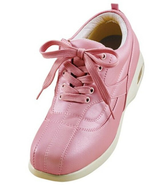 ベルーナ はっ水！ふんわりトラベルシューズ4E パールピンク