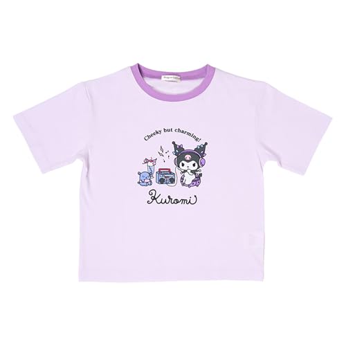 [サンリオ] キッズ半袖Tシャツ クロミ パープル 120cm 本体:綿60%・ポリエステル40%リ ...