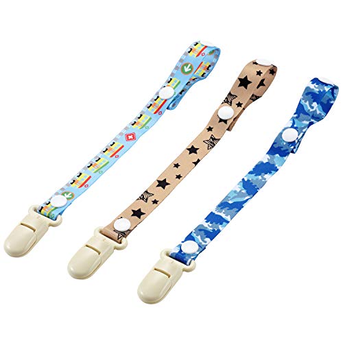 レック (LEC) Dream Collection マルチホルダー 3本セット (おしゃぶり・おもちゃの落下防止) 男の子柄 A000 送料無料