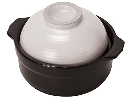 パール金属 蓋が茶碗になる 炊飯 ごはん 土鍋 0.5合用 しろ ガス火 電子レンジ 専用 L-1977 送料無料