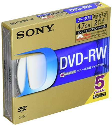ソニー データ用DVD-RW 1-2倍速 5mmケース 5枚パック 5DMW47HPS 送料無料 ソニー データ用DVD-RW 1-2倍速 5mmケース 5枚パック 5DMW47HPS 送料無料