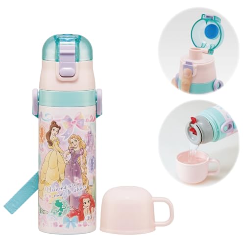 2way470ml/470 ml/SKDC4・パッケージ個数:1・サイズ：ダイレクトタイプ：径6.8×高23、コップタイプ：径6.8×高21.5cm・材質：ステンレス鋼、コップ・フタ：ポリプロピレン、キャップ：PET、パッキン：シリコーンゴム、底板：熱可塑性エラストマー、塗装：アクリル樹脂塗装・原産国：中国2WAYのボトルキャップで使い分けができるステンレスボトル。 ボトルを傾けてもキャップが倒れてこないキャップロック設計。 ダイレクトタイプは保冷専用です。 熱い飲み物はコップタイプをご使用ください。 本体は保温・保冷に優れた真空二重構造。 ショルダーベルトにネームプレートが付いているので、幼稚園や学校にピッタリです。 保冷効力：8度以下（6時間） 保温効力：73度以上（6時間） ※電子レンジ・自動食器洗浄機、食器乾燥機は使用しないでください。
