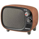オーム電機 AudioComm Bluetoothワイヤレススピーカー レトロ 木目調ブラウン ASP-W900Z-WK 03-0397 送料無料