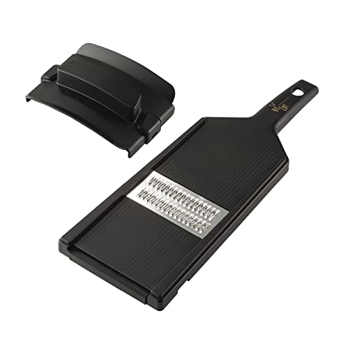 貝印 KAI 千切り器 細 ワイド スライサー 安全押さえ 付き 関孫六 キャベツ 人参 きゅうり ブラック日..