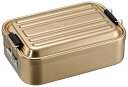 スケーター(Skater) アルミ製 弁当箱 850ml 大容量 ふわっと盛れる ミネラルトーン マットゴールド AFT8B-A 送料無料(3)
