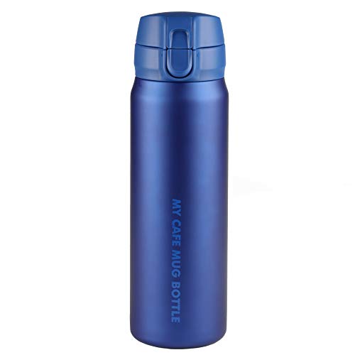 パール金属 水筒 ボトル マグボトル ワンタッチ 500ml 保冷 保温 スリムタイプ マットブルー マイカフェマグ HB-4784 送料無料