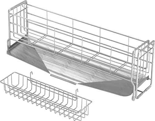 ヨシカワ 水切りラック 水切りかご 日本製 スリム 幅10×奥行47cm 2~3人用 シンクサイド 幅の広がる水切..
