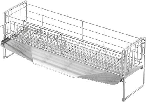 ヨシカワ 水切りラック 水切りかご 日本製 幅15×奥行57cm ハイ シンクサイド 幅の広がる 1306109 食器 ..