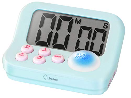 ドリテック(dretec) 勉強タイマー ラーニングタイマーS 心理学に基づいた青色LEDで集中力アップ 大画面 受験 資格 料理 キッ 送料無料