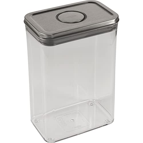 オクソー 保存容器 OXO プラスチック 密閉 2.6L ステンレス ポップコンテナ レクタングル ミディアム 送料無料