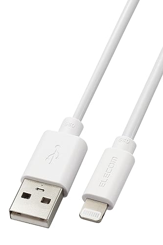-/1m/MPA-UALEC10WH・Size:1m・パッケージ個数:1・Lightningポート搭載のiPhone/iPod/iPadとUSB-Aポート搭載のパソコンおよびAC充電器を接続して充電・データ通信ができるケーブルです。・Apple社製品に対応したUSB-Aポート付きの充電器との接続で、家庭用コンセントから充電可能です。(MFi認証取得済み商品です。)・最大12W(5V/2.4A)で接続機器の充電が可能です。・環境保全に取り組み、製品の包装容器におけるプラスチック重量を、社内基準製品より20%以上削減した製品です。・環境保全に取り組み、製品の包装容器が紙・ダンボール・ポリ袋のみで構成されている製品です。【 仕様 】 ■ コネクタ形状1：Lightningプラグ ■ コネクタ形状2：USB‐Aプラグ ■ 使用目的・用途：USB-Aポートを持つパソコンおよび充電器とLightningポートを搭載したiPhone/iPad/iPodを接続し、充電・データ転送が可能です。 ※iPadはパソコンからは充電できません。 ■ 長さ：約1m ※コネクター含まず ■ ケーブル太さ：約3.3mm ■ 対応転送速度：最大480Mbps ※理論値 ■ パワーデリバリー対応：× ■ 対応機種(iPhone)：iPhone 14 Pro Max/iPhone 14 Pro/iPhone 14 Plus/iPhone 14/iPhone 13 Pro Max/iPhone 13 Pro/iPhone 13/iPhone 13 mini/iPhone 12 Pro Max/iPhone 12 Pro/iPhone 12/iPhone 12 mini ■ 対応機種(iPad)：iPad Pro 10.5-inch/iPad Pro 12.9-inch (2nd generation)/iPad Pro 9.7-inch/iPad Pro 12.9-inch (1st generation)/iPad Air (3rd generation)/iPad Air 2/iPad Air ■ 対応機種(iPod)：iPod touch (7th generation)/iPod touch (6th generation) ■ 対応機種(その他)：AirPods (第1世代)/AirPods (第2世代)/AirPods (第3世代)/AirPods Pro/AirPods Pro (第2世代)/AirPods Max ■ パッケージ：袋+ステッカー ■ カラー：ホワイト ■ 期間：1年間 ■ 環境配慮事項：EU RoHS指令準拠(10物質) 【 説明 】 ■ Lightningポート搭載のiPhone/iPod/iPadとUSB-Aポート搭載のパソコンおよびAC充電器を接続して充電・データ通信ができるケーブルです。 ■ MFi認証取得済み商品です。安心して使用できます。 ■ Apple社製品に対応したUSB-Aポート付きの充電器との接続で、家庭用コンセントから充電可能です。 ■ 最大12W(5V/2.4A)で接続機器の充電が可能です。 ■ サビなどに強く、信号劣化を抑える金メッキピン(USB-Aプラグ側)を採用しています。 ※ iPadはパソコンからは充電できません。 ※ ご使用になるパソコンなどの性能によって、供給される電力値が異なります。 ※ USB Power Delivery非対応です。 ※ スリムタイプコネクター[9.7×5.8mm]を採用していますが、万が一ケースなどが干渉し挿入しにくい場合は、ケースなどを外してご使用ください。 ■ EUの「RoHS指令(電気・電子機器に対する特定有害物質の使用制限)」に準拠(10物質)した、環境にやさしい製品です。 ■ 自社環境認定基準を1つ以上満たし、『THINK ECOLOGY』マークを表示した製品です。 ■ 環境保全に取り組み、製品の包装容器におけるプラスチック重量を、社内基準製品より20%以上削減した製品です。 ■ 環境保全に取り組み、製品の包装容器が紙・ダンボール・ポリ袋のみで構成されている製品です。 【商品に関するお問い合わせ】 エレコム総合インフォメーションセンター TEL. 0570-084-465 FAX. 0570-050-012 受付時間 / 10：00〜19：00　年中無休