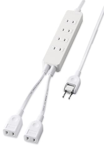 エレコム 電源タップ 独立差込口付き 4個口 + 2個口 3m ほこりシャッター ホワイト T-ADR5-2630WH 送料無料