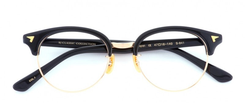 Rakuten - BJ Classic Collection S-841 ブラック　47□18 (BJクラシック) | 度付き 度なし 度入り 度あり 乱視 伊達 メンズ レディース 本格 おしゃれ フレーム 高級