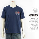 yKizAVIREX ArbNX @[VeB[ TVc pb`h AVIREX S/S PATCHED VARSITY T-SHIRT 6173295-87yE~^[Ez