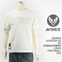 【国内正規品】AVIREX アビレックス フットボール Tシャツ 星条旗ロゴ AVIREX SS STARS＆STRIPES LOGO FOOTBALL T-SHIRT 6193339-02【アヴィレックス 半袖】